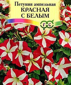 Петуния красная с белым амп. гранул. пробирка 7 шт.