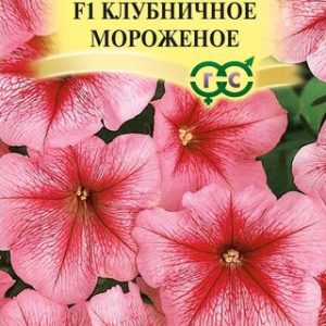 Петуния Мороженное клубничное F1 многоцв. 5 шт. прбирка Н12